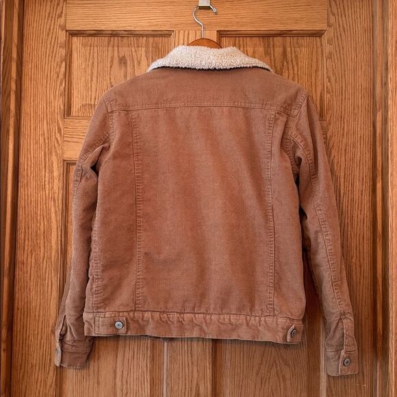 JOHN GALT Brandy Melville Corduroy Sherpa Trucker Jacket - Picture 5 of 9